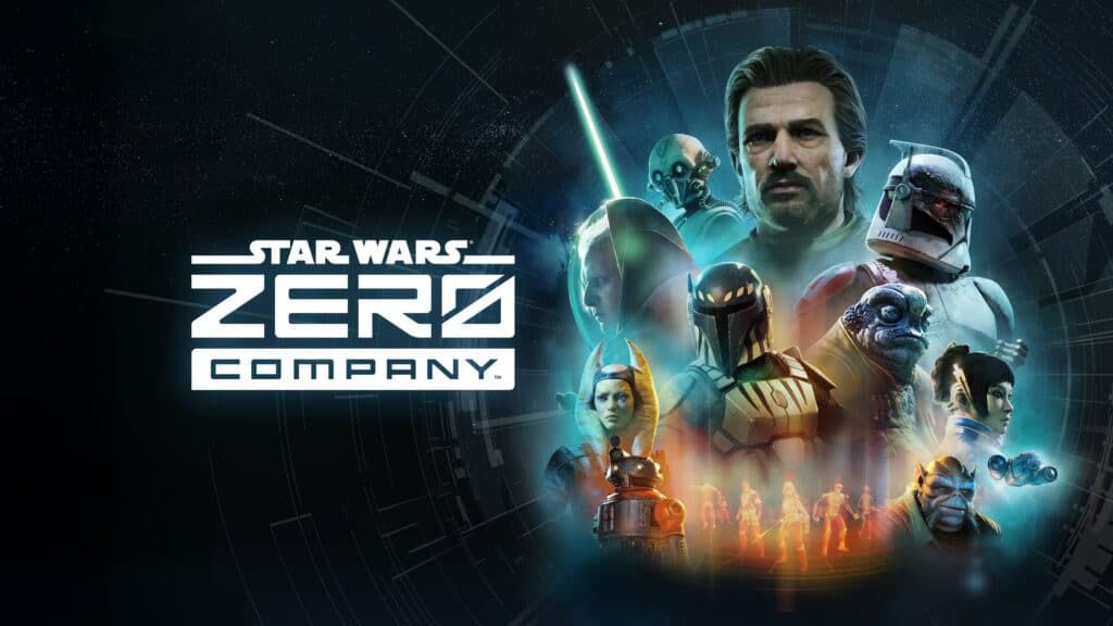 Star Wars Zero Company characters including heroes and villains in a sci-fi setting.